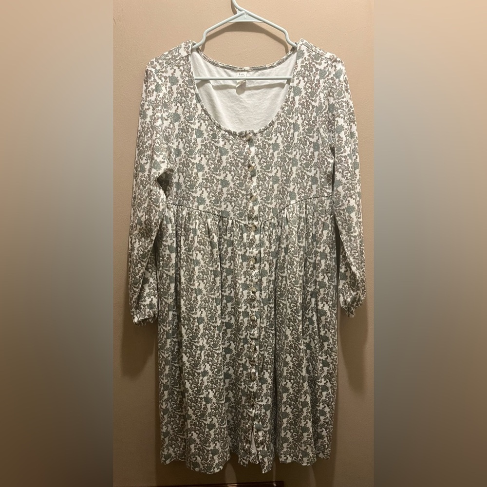 Kate Quinn Size Large Jadeite Ditsy Floral Dress